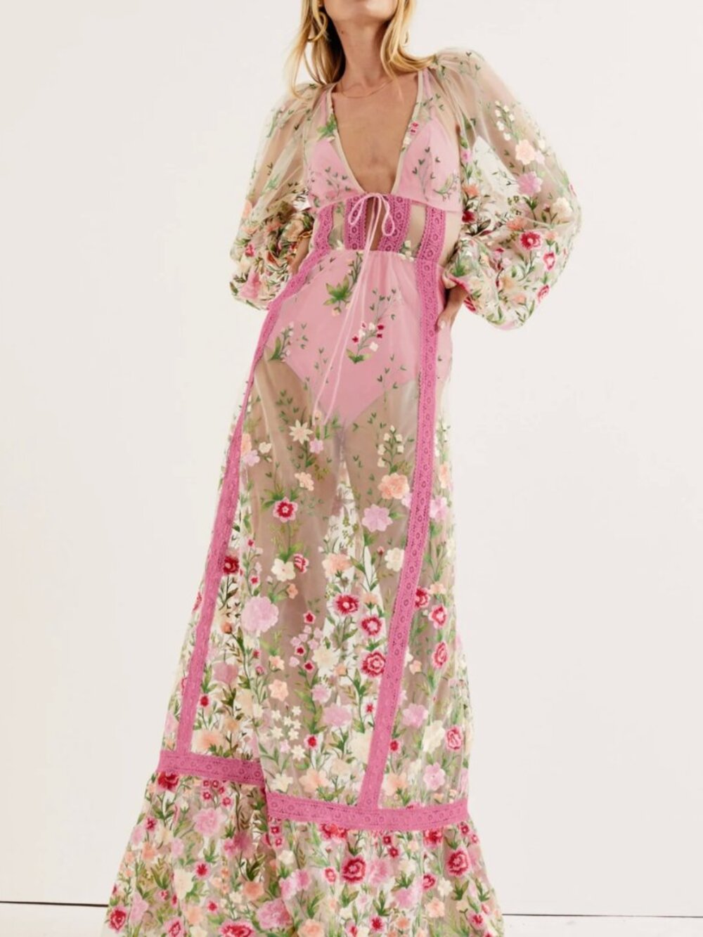 NWT - For Love & Lemons Luna Maxi XS